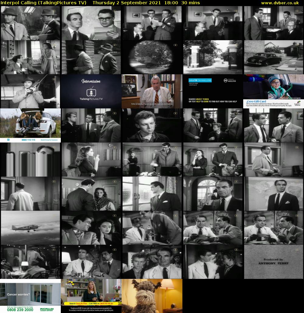 Interpol Calling (TalkingPictures TV) Thursday 2 September 2021 18:00 - 18:30