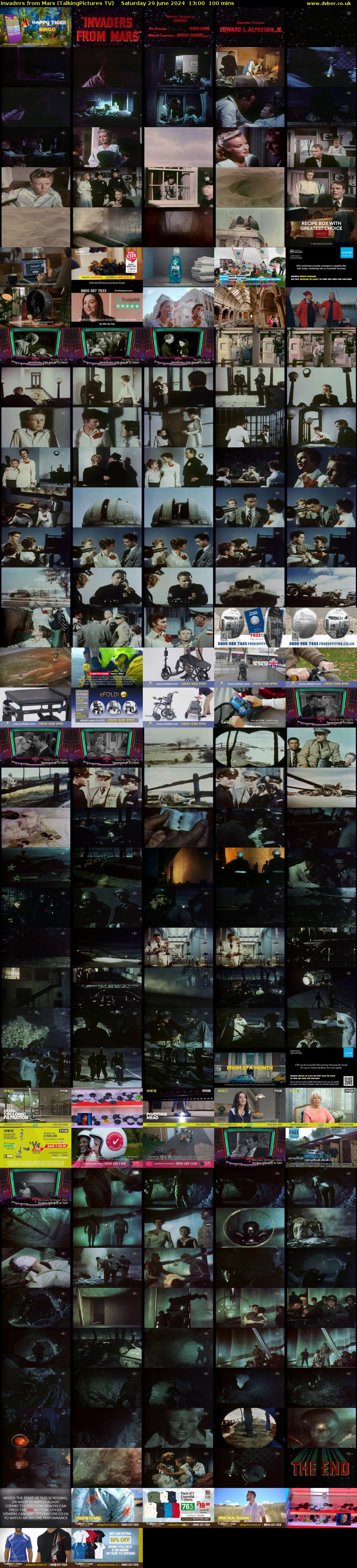 Invaders from Mars (TalkingPictures TV) Saturday 29 June 2024 13:00 - 14:40