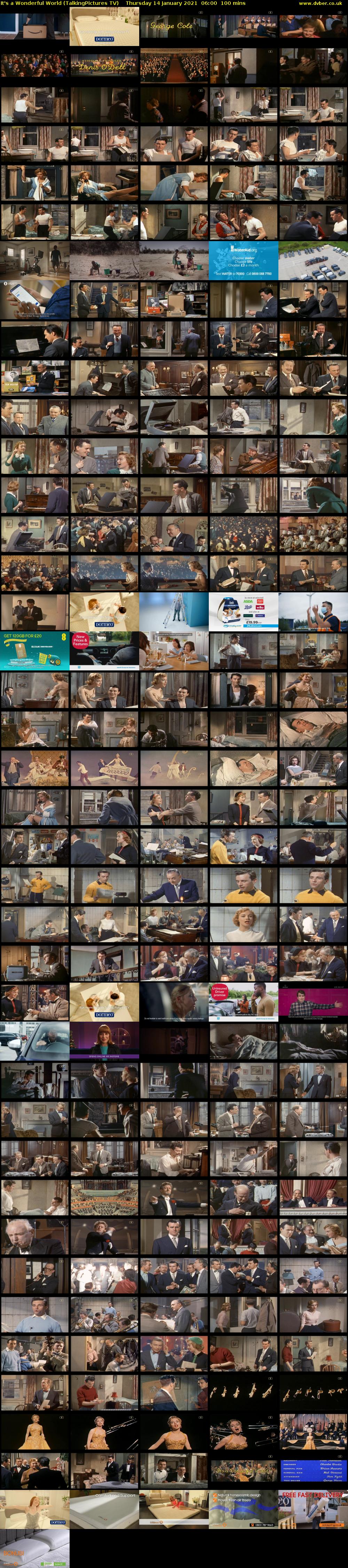 It's a Wonderful World (TalkingPictures TV) Thursday 14 January 2021 06:00 - 07:40