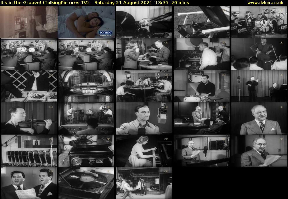 It's in the Groove! (TalkingPictures TV) Saturday 21 August 2021 13:35 - 13:55