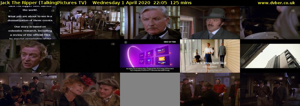 Jack The Ripper (TalkingPictures TV) Wednesday 1 April 2020 22:05 - 00:10