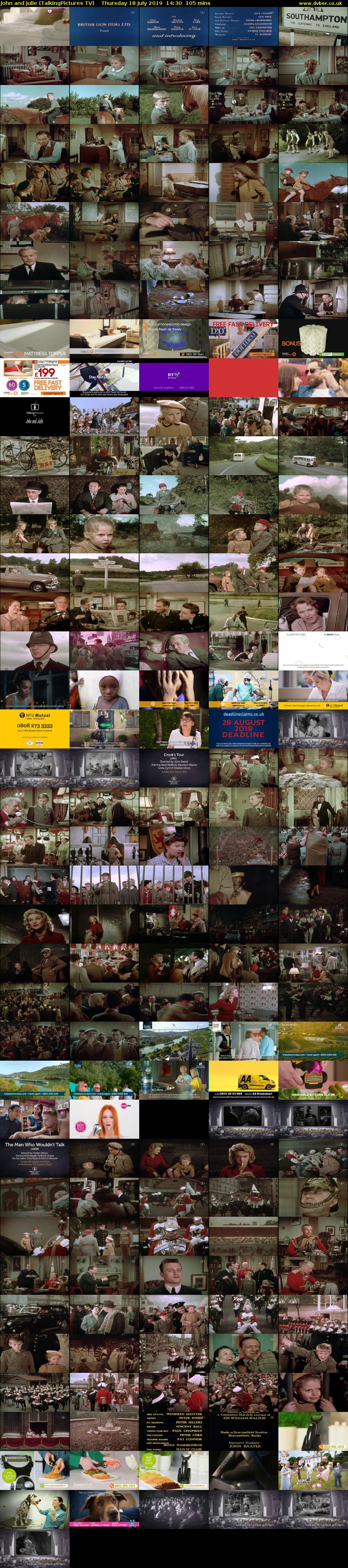 John and Julie (TalkingPictures TV) Thursday 18 July 2019 14:30 - 16:15