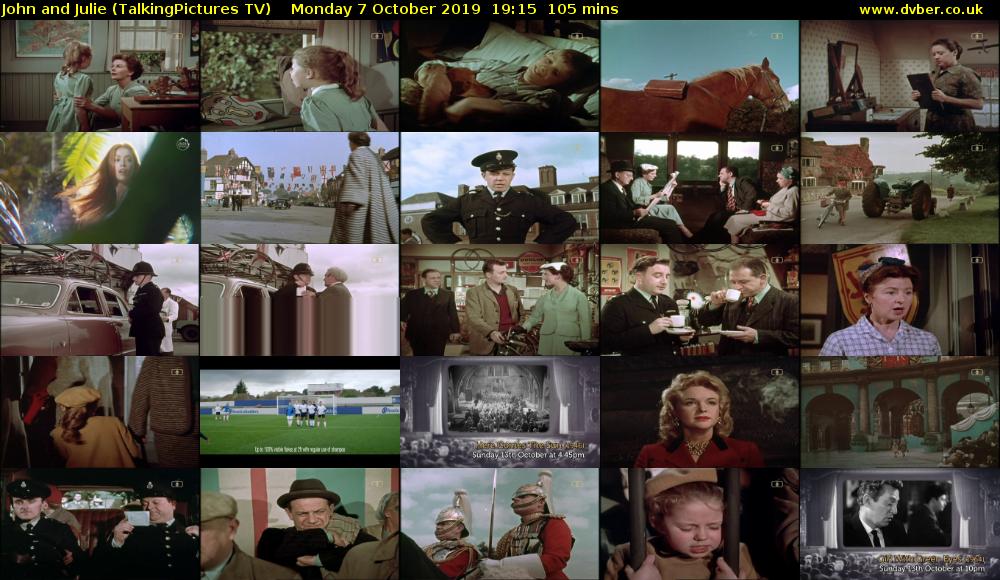 John and Julie (TalkingPictures TV) Monday 7 October 2019 19:15 - 21:00