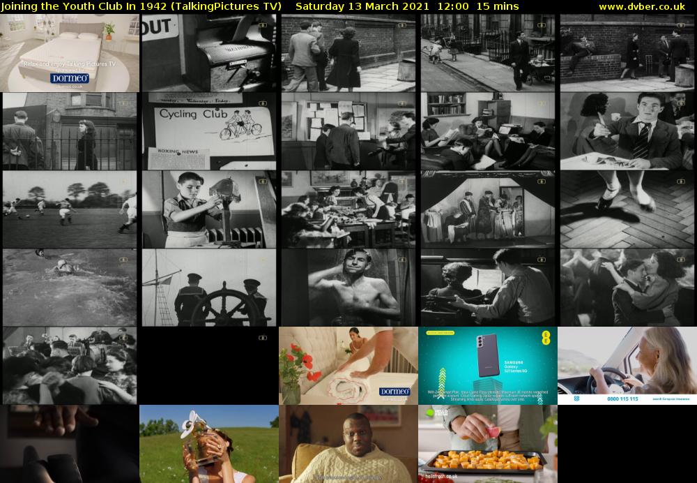 Joining the Youth Club In 1942 (TalkingPictures TV) Saturday 13 March 2021 12:00 - 12:15