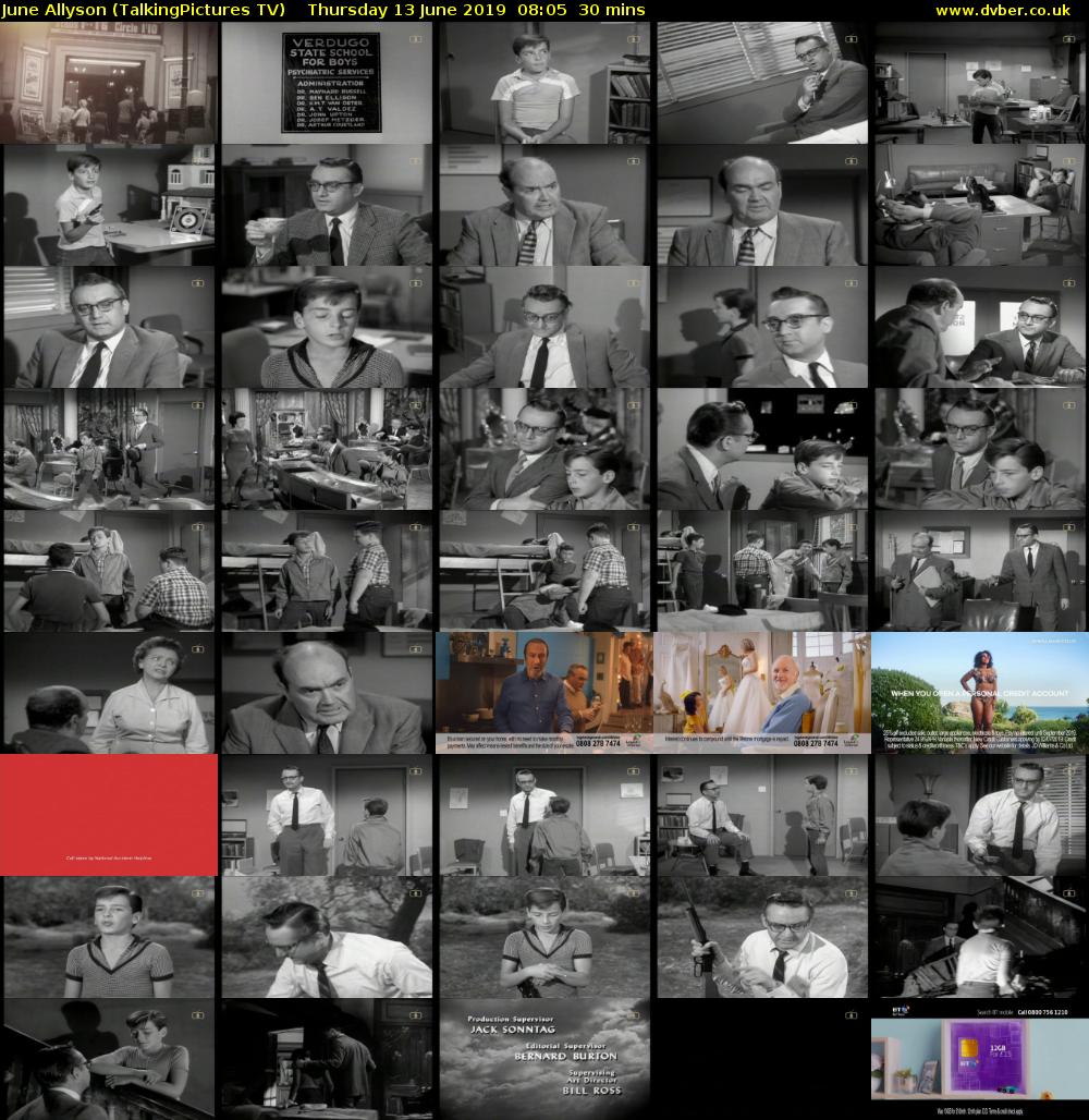 June Allyson (TalkingPictures TV) Thursday 13 June 2019 08:05 - 08:35