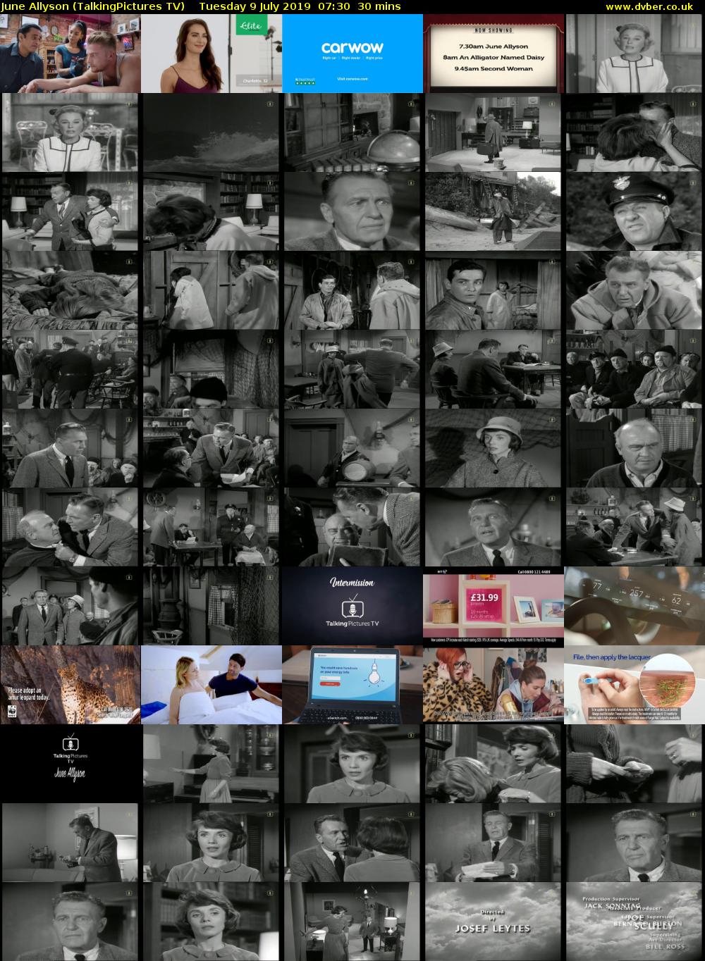 June Allyson (TalkingPictures TV) Tuesday 9 July 2019 07:30 - 08:00