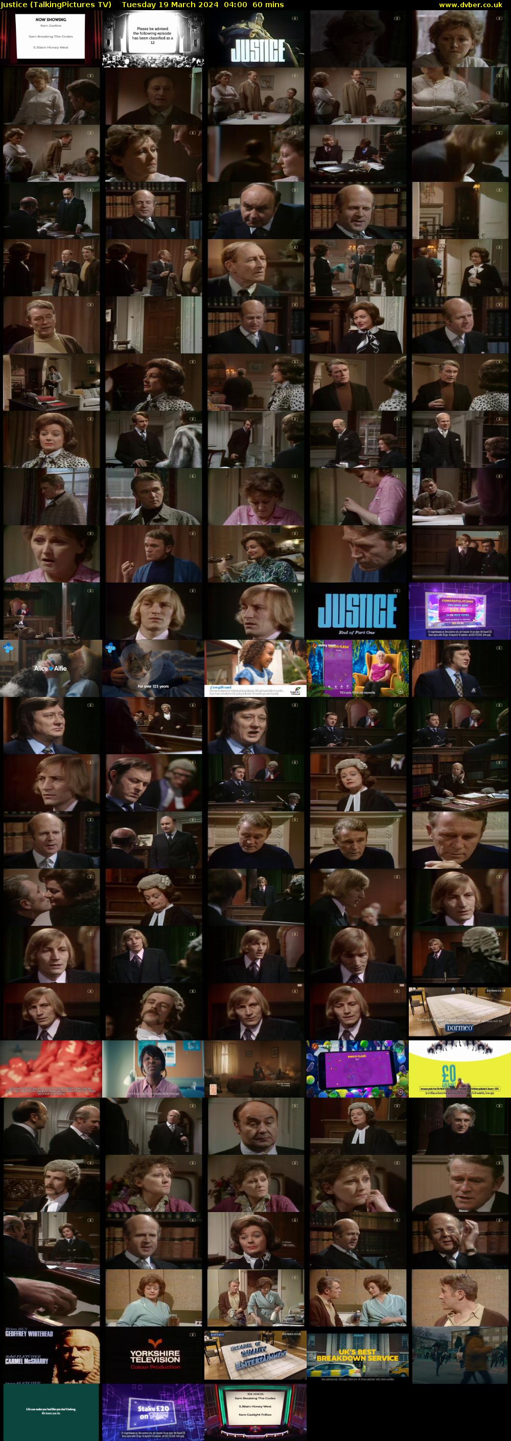 Justice (TalkingPictures TV) Tuesday 19 March 2024 04:00 - 05:00
