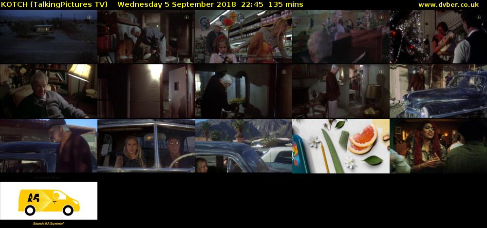 KOTCH (TalkingPictures TV) Wednesday 5 September 2018 22:45 - 01:00