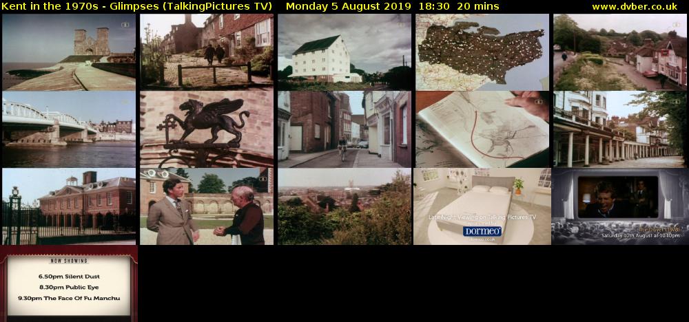 Kent in the 1970s - Glimpses (TalkingPictures TV) Monday 5 August 2019 18:30 - 18:50