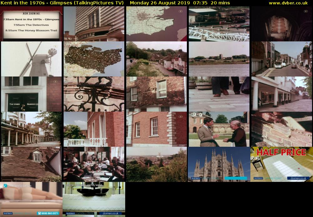 Kent in the 1970s - Glimpses (TalkingPictures TV) Monday 26 August 2019 07:35 - 07:55