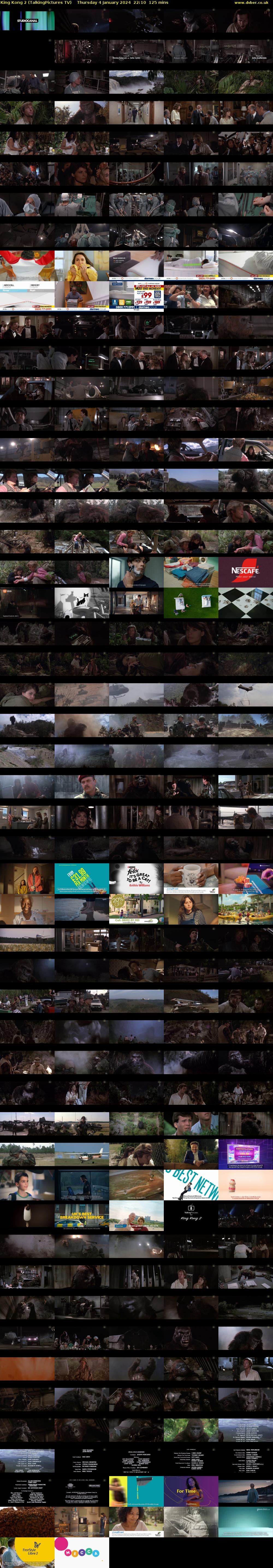 King Kong 2 (TalkingPictures TV) Thursday 4 January 2024 22:10 - 00:15
