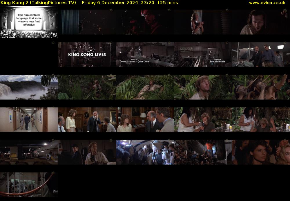 King Kong 2 (TalkingPictures TV) Friday 6 December 2024 23:20 - 01:25