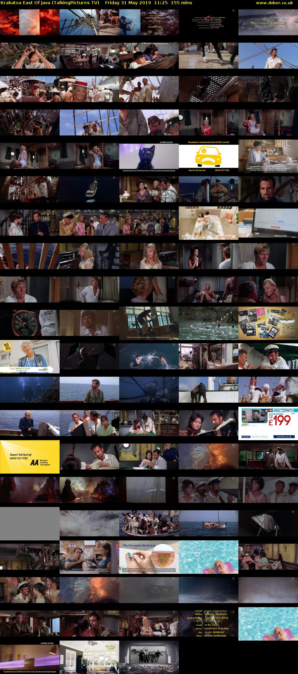 Krakatoa East Of Java (TalkingPictures TV) Friday 31 May 2019 11:25 - 14:00