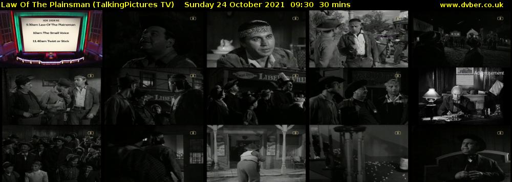 Law Of The Plainsman (TalkingPictures TV) Sunday 24 October 2021 09:30 - 10:00