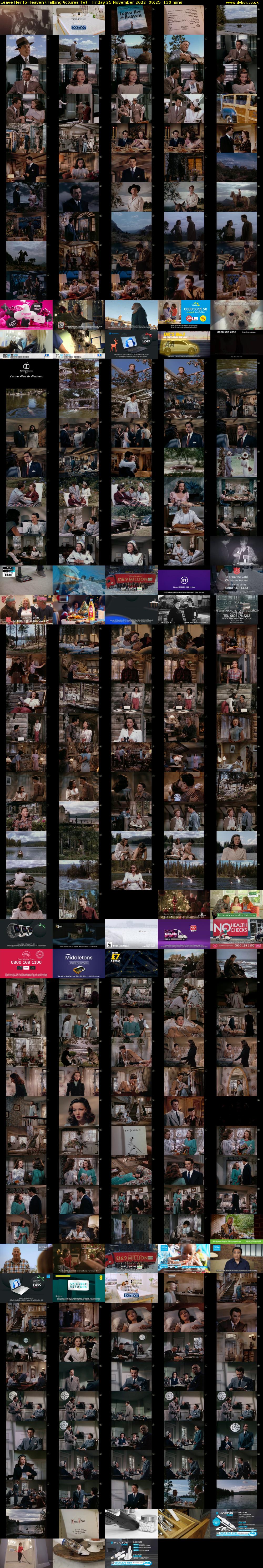 Leave Her to Heaven (TalkingPictures TV) Friday 25 November 2022 09:25 - 11:35