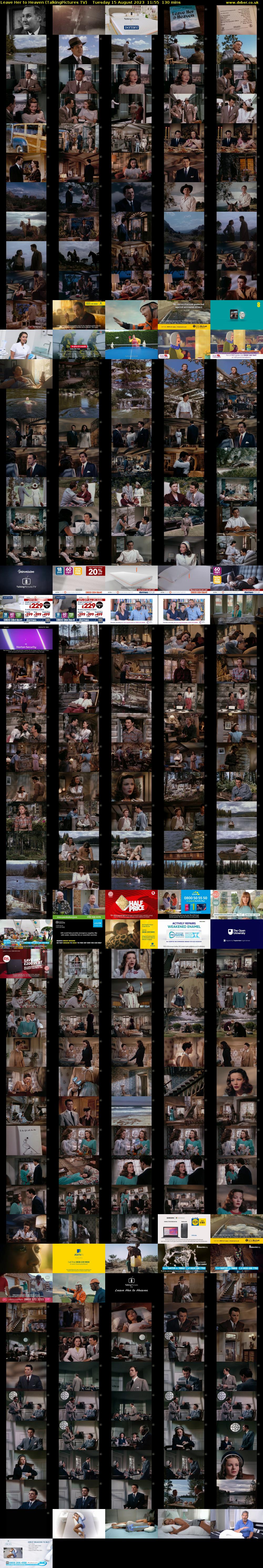 Leave Her to Heaven (TalkingPictures TV) Tuesday 15 August 2023 11:55 - 14:05