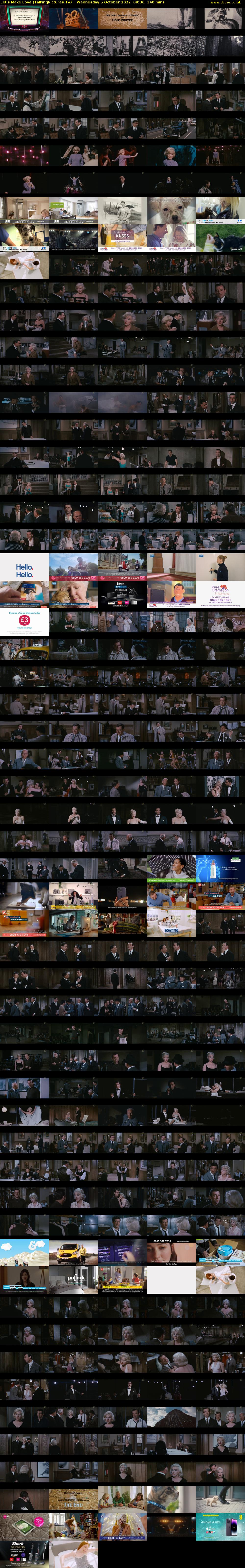 Let's Make Love (TalkingPictures TV) Wednesday 5 October 2022 09:30 - 11:50