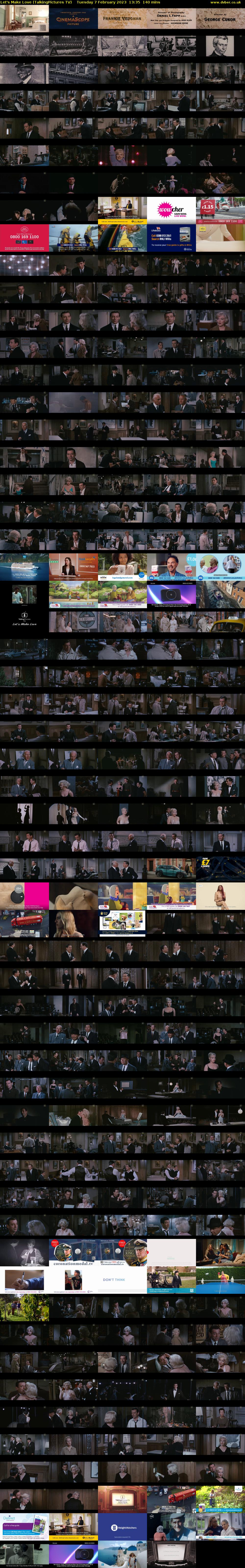 Let's Make Love (TalkingPictures TV) Tuesday 7 February 2023 13:35 - 15:55