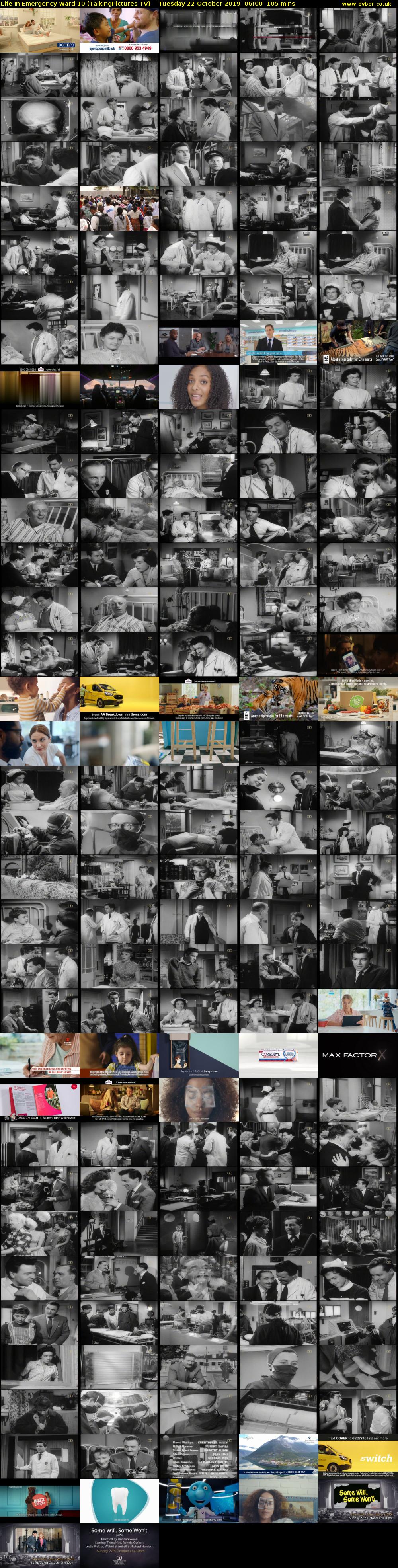 Life In Emergency Ward 10 (TalkingPictures TV) Tuesday 22 October 2019 06:00 - 07:45