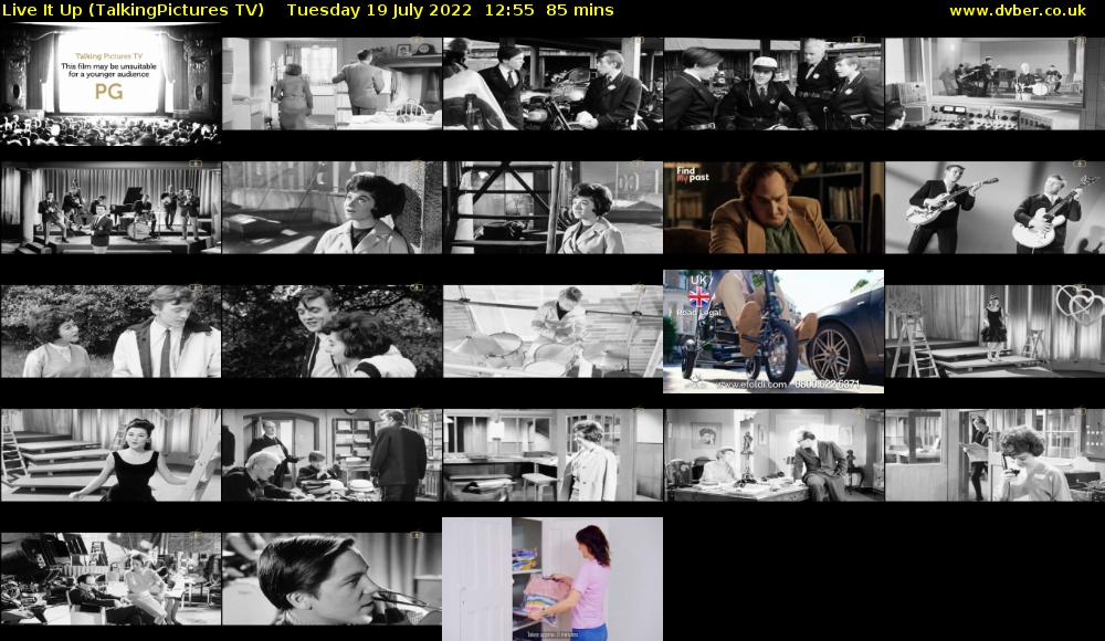 Live It Up (TalkingPictures TV) Tuesday 19 July 2022 12:55 - 14:20