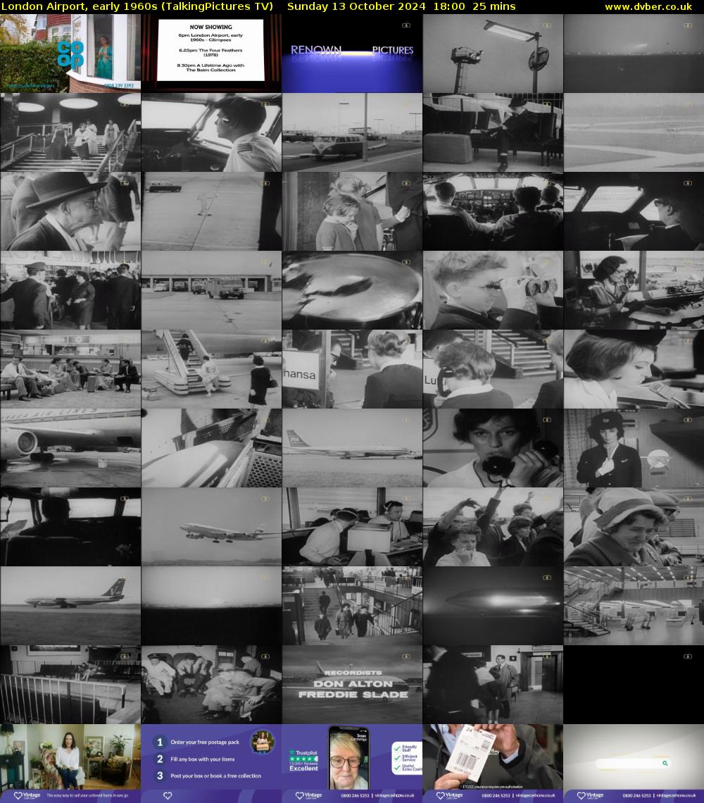 London Airport, early 1960s (TalkingPictures TV) Sunday 13 October 2024 18:00 - 18:25