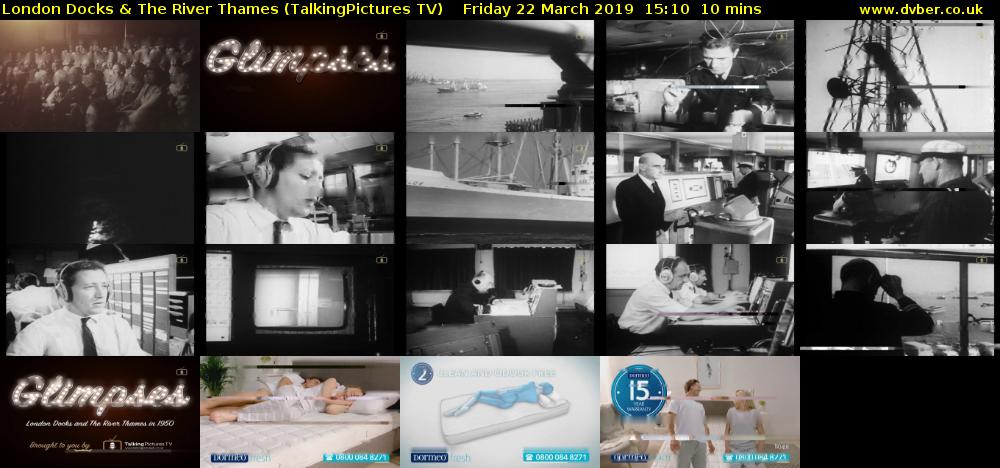 London Docks & The River Thames (TalkingPictures TV) Friday 22 March 2019 15:10 - 15:20