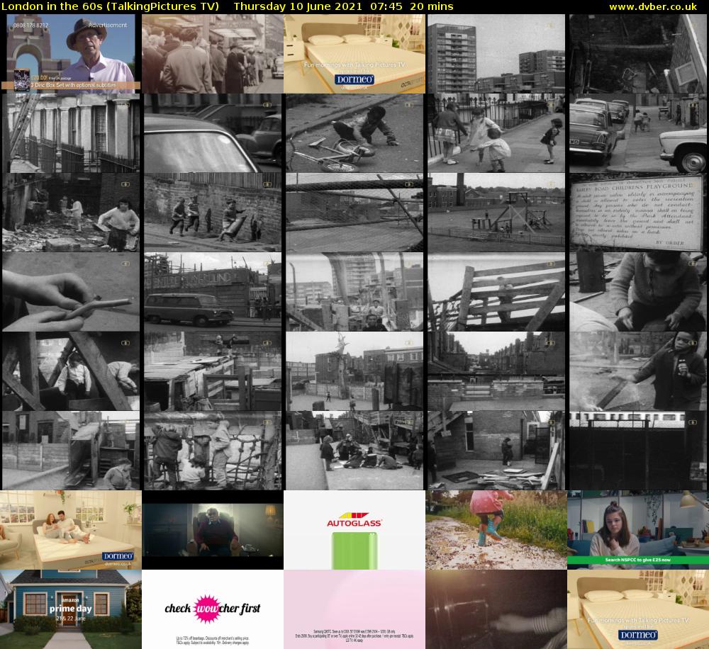 London in the 60s (TalkingPictures TV) Thursday 10 June 2021 07:45 - 08:05