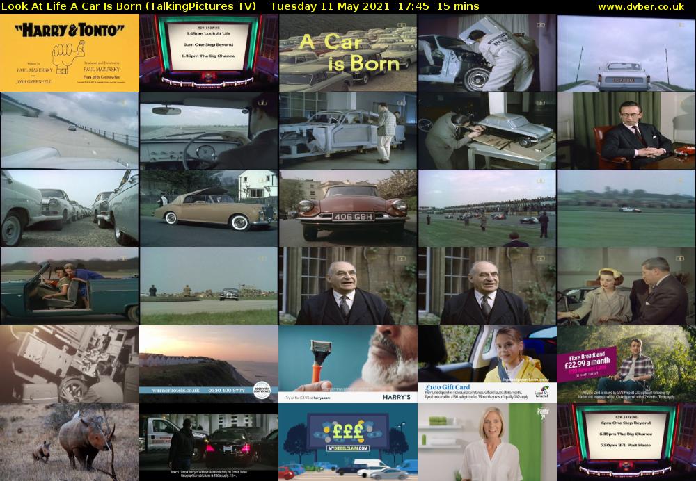 Look At Life A Car Is Born (TalkingPictures TV) Tuesday 11 May 2021 17:45 - 18:00