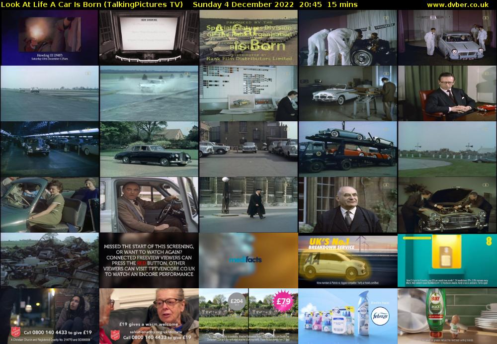 Look At Life A Car Is Born (TalkingPictures TV) Sunday 4 December 2022 20:45 - 21:00