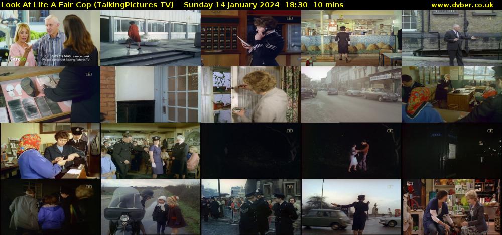 Look At Life A Fair Cop (TalkingPictures TV) Sunday 14 January 2024 18:30 - 18:40