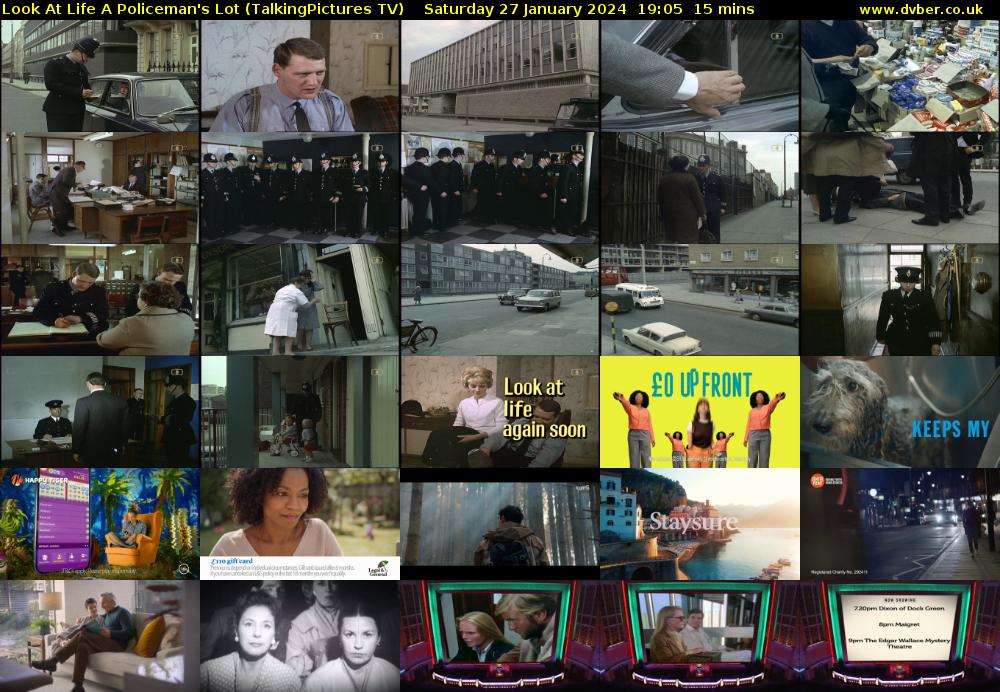 Look At Life A Policeman's Lot (TalkingPictures TV) Saturday 27 January 2024 19:05 - 19:20