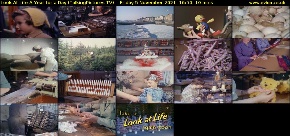 Look At Life A Year for a Day (TalkingPictures TV) Friday 5 November 2021 16:50 - 17:00
