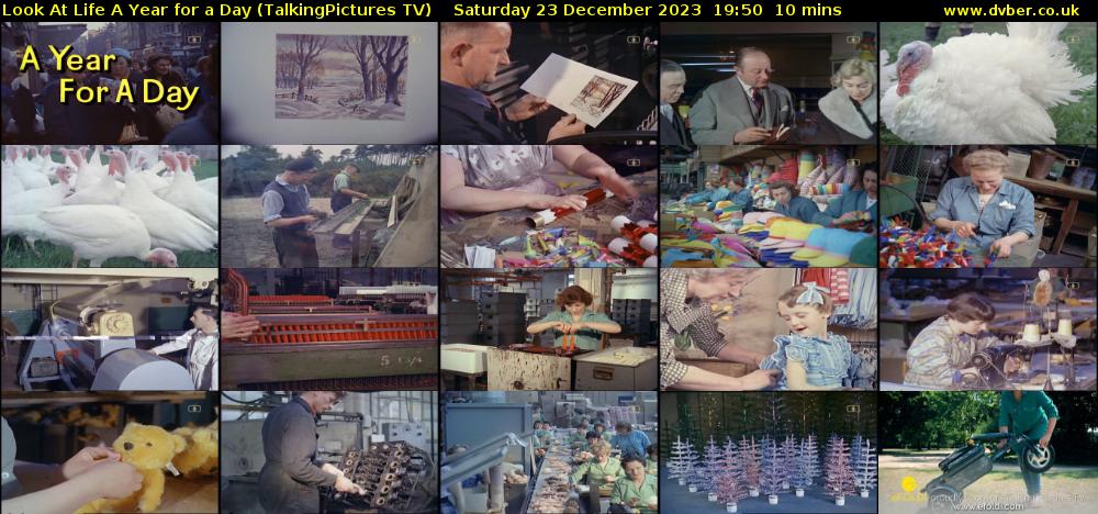 Look At Life A Year for a Day (TalkingPictures TV) Saturday 23 December 2023 19:50 - 20:00