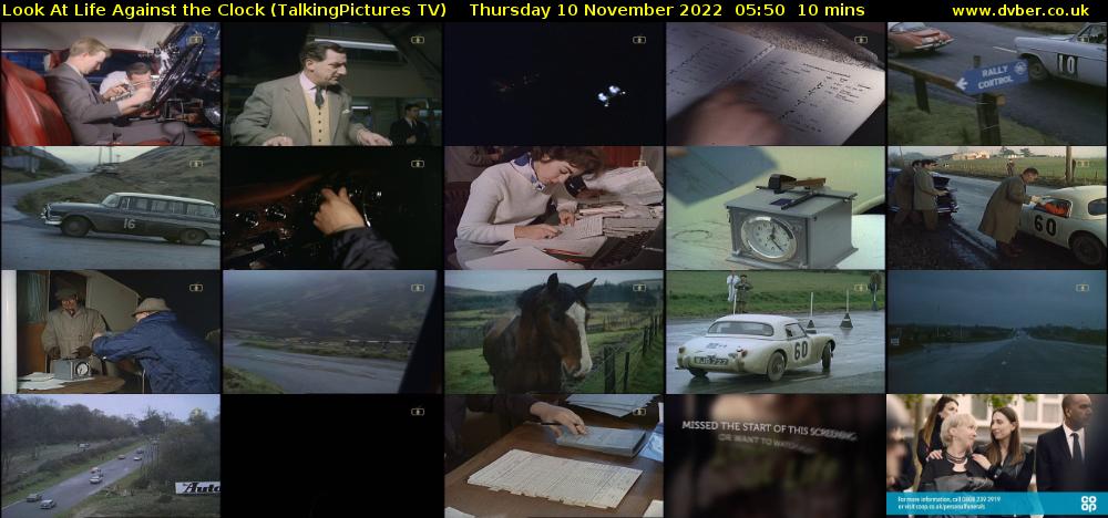 Look At Life Against the Clock (TalkingPictures TV) Thursday 10 November 2022 05:50 - 06:00