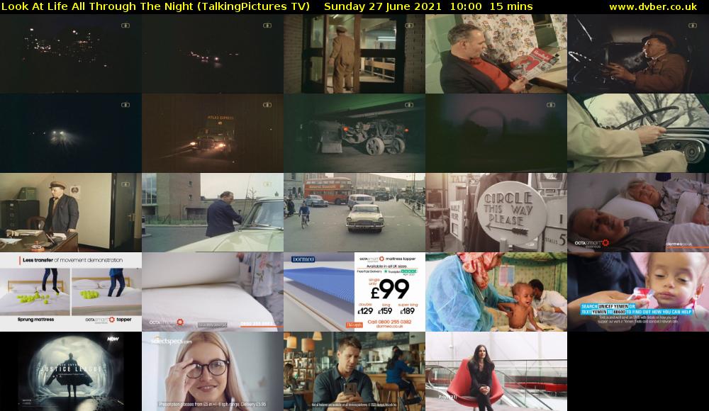 Look At Life All Through The Night (TalkingPictures TV) Sunday 27 June 2021 10:00 - 10:15