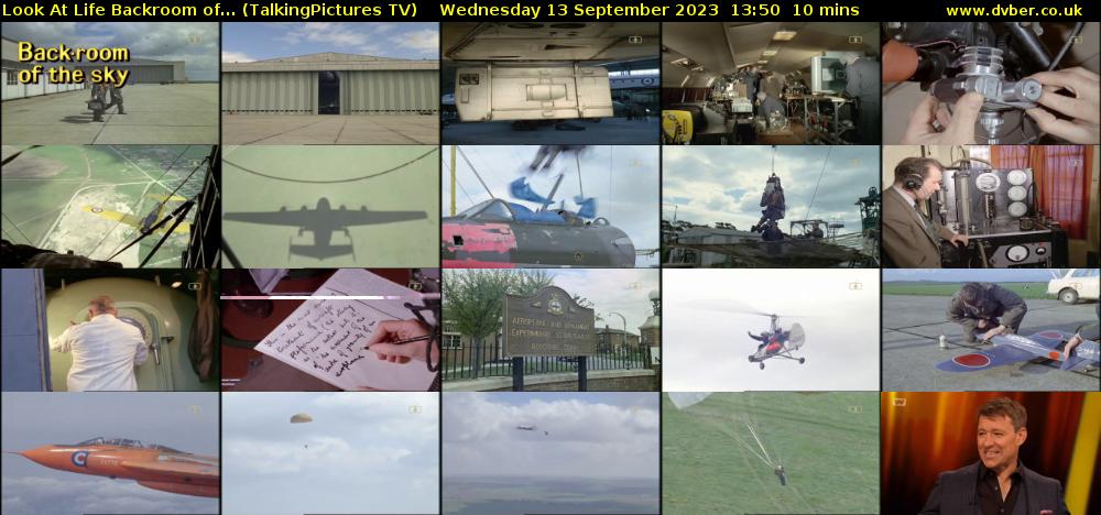 Look At Life Backroom of... (TalkingPictures TV) Wednesday 13 September 2023 13:50 - 14:00