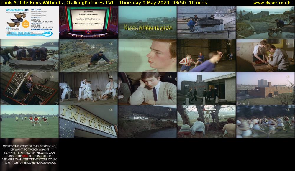 Look At Life Boys Without... (TalkingPictures TV) Thursday 9 May 2024 08:50 - 09:00