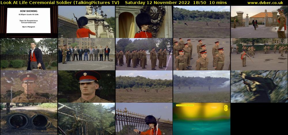 Look At Life Ceremonial Soldier (TalkingPictures TV) Saturday 12 November 2022 18:50 - 19:00