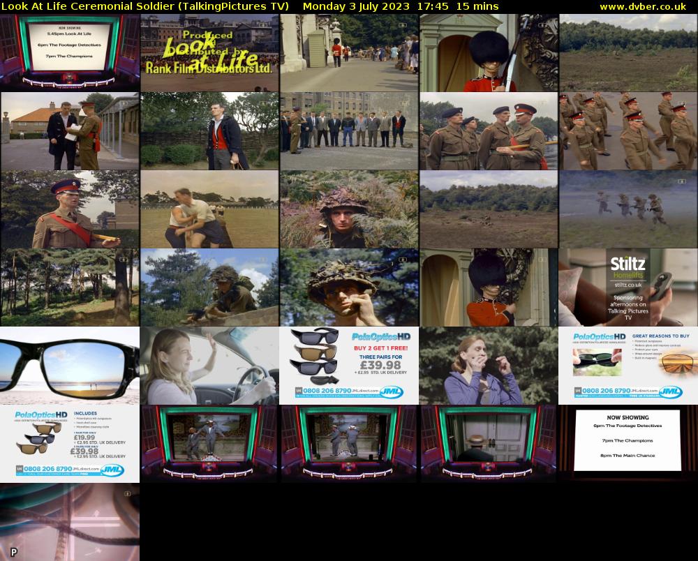 Look At Life Ceremonial Soldier (TalkingPictures TV) Monday 3 July 2023 17:45 - 18:00