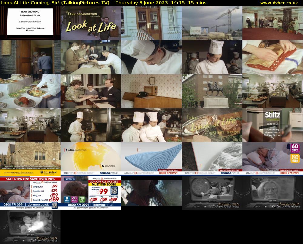 Look At Life Coming, Sir! (TalkingPictures TV) Thursday 8 June 2023 14:15 - 14:30