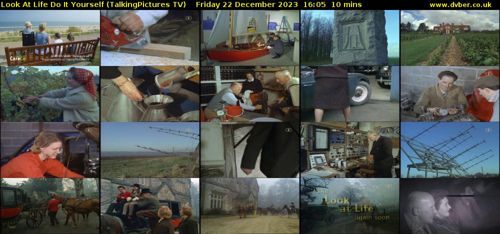 Look At Life Do It Yourself (TalkingPictures TV) Friday 22 December 2023 16:05 - 16:15