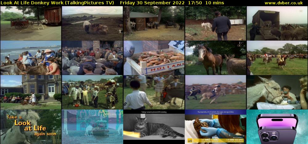 Look At Life Donkey Work (TalkingPictures TV) Friday 30 September 2022 17:50 - 18:00