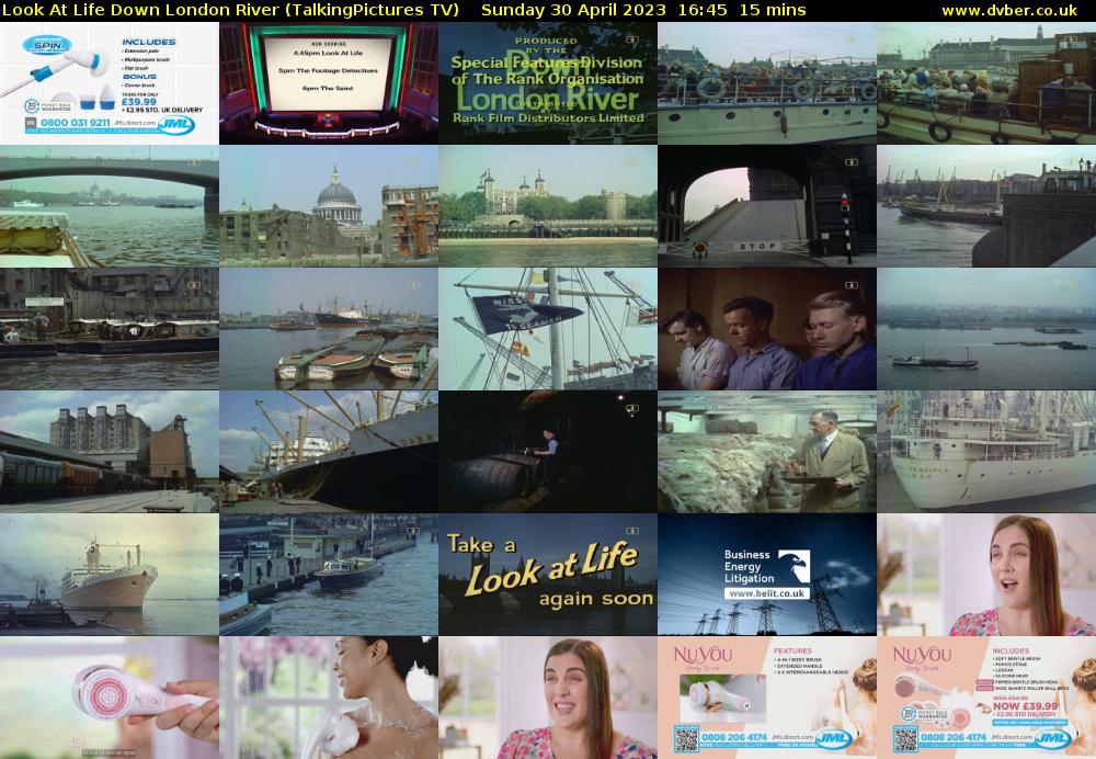 Look At Life Down London River (TalkingPictures TV) Sunday 30 April 2023 16:45 - 17:00