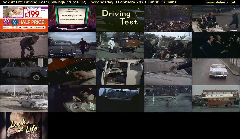 Look At Life Driving Test (TalkingPictures TV) Wednesday 8 February 2023 04:00 - 04:10
