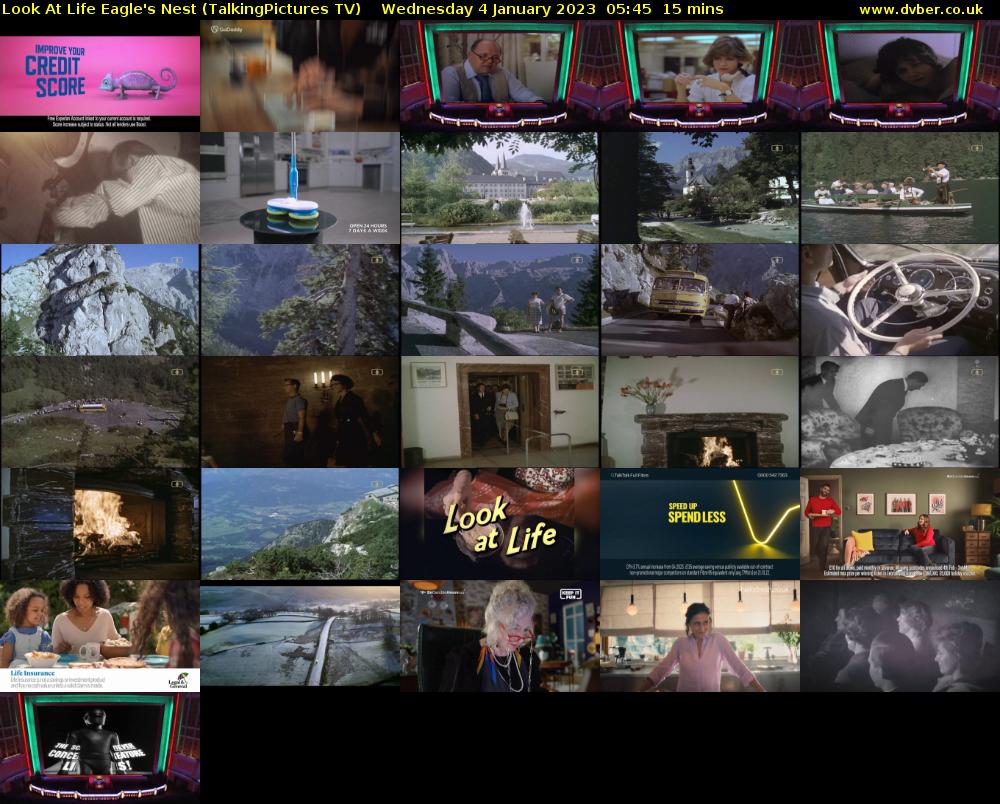 Look At Life Eagle's Nest (TalkingPictures TV) Wednesday 4 January 2023 05:45 - 06:00