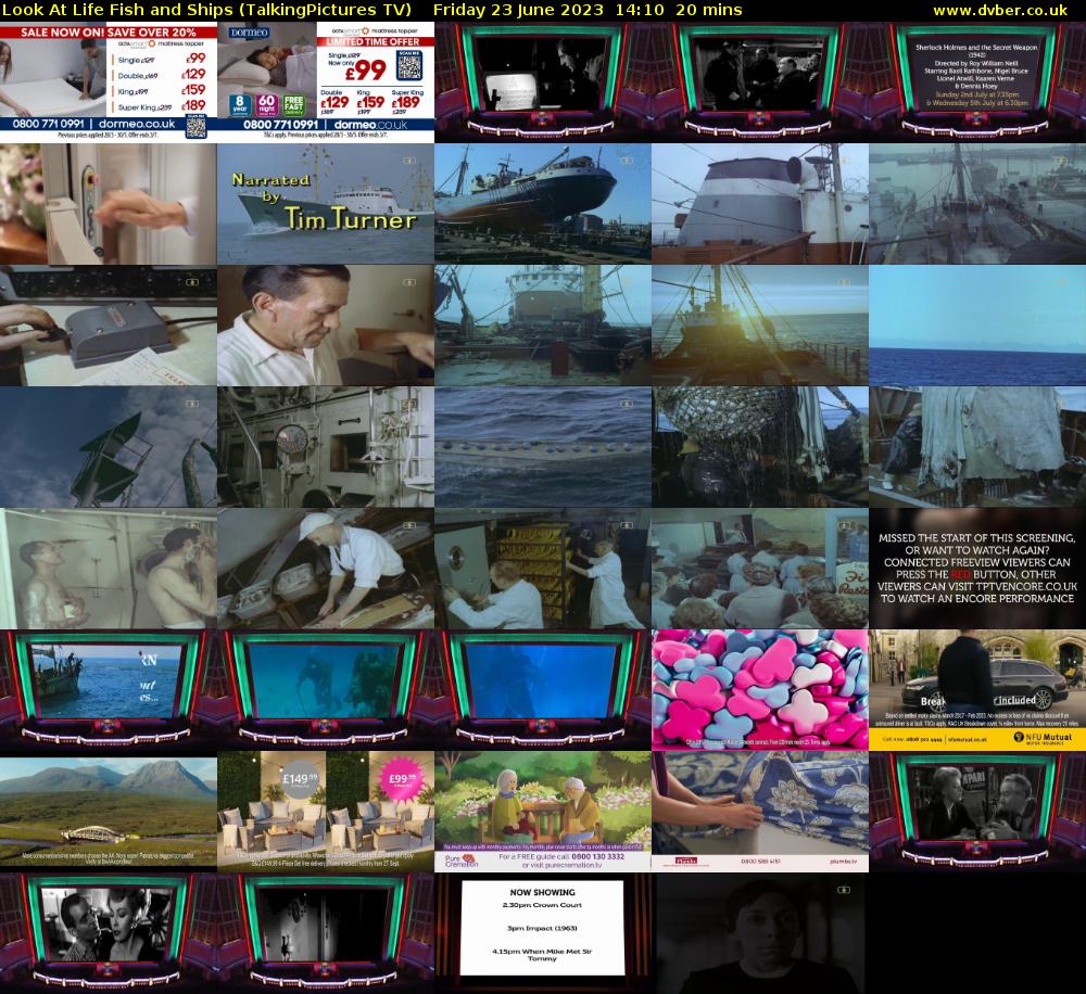 Look At Life Fish and Ships (TalkingPictures TV) Friday 23 June 2023 14:10 - 14:30