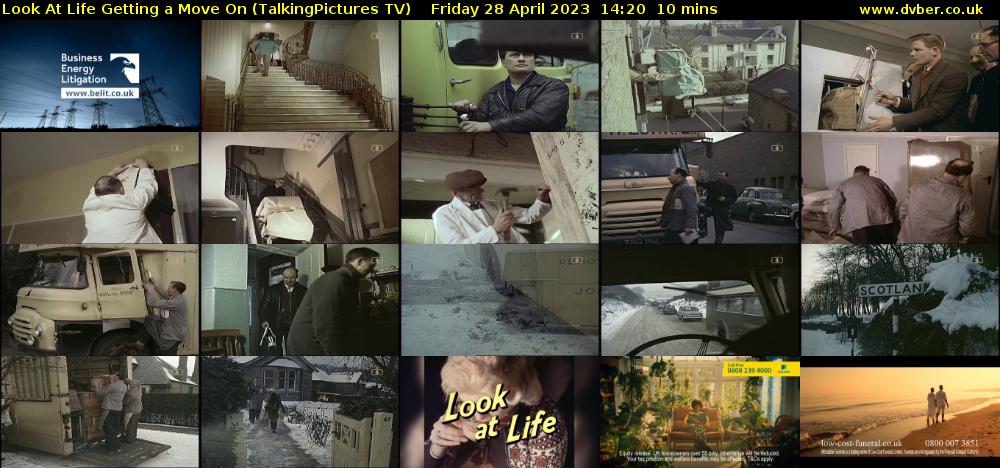 Look At Life Getting a Move On (TalkingPictures TV) Friday 28 April 2023 14:20 - 14:30