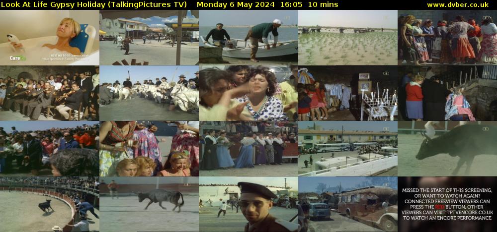 Look At Life Gypsy Holiday (TalkingPictures TV) Monday 6 May 2024 16:05 - 16:15
