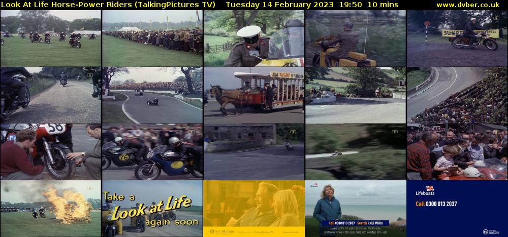 Look At Life Horse-Power Riders (TalkingPictures TV) Tuesday 14 February 2023 19:50 - 20:00