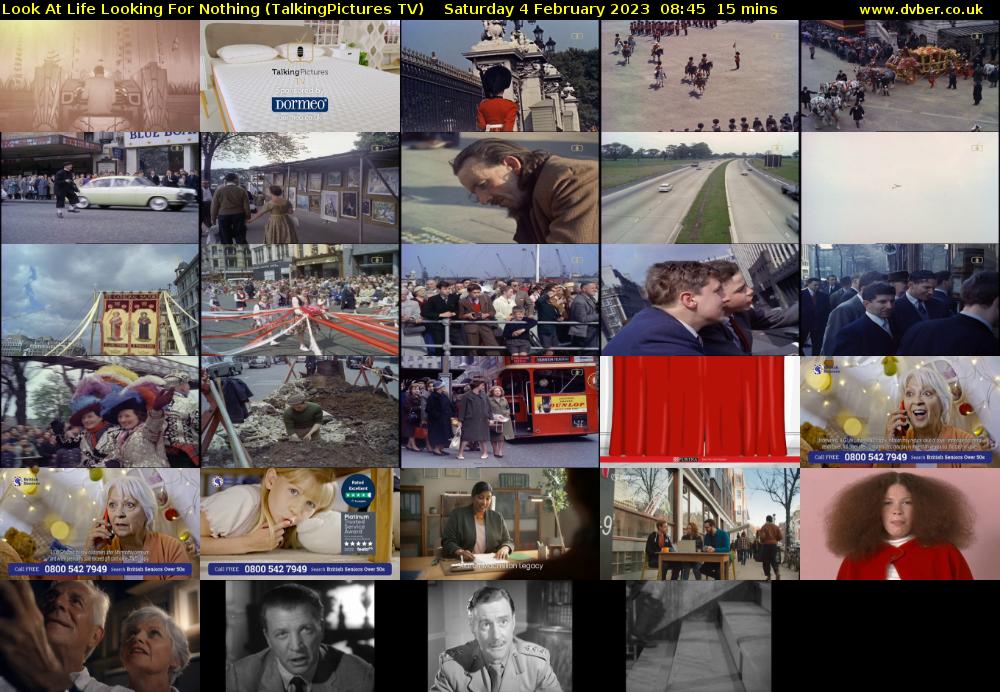 Look At Life Looking For Nothing (TalkingPictures TV) Saturday 4 February 2023 08:45 - 09:00